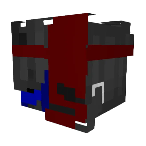 AlrDOOM Minecraft avatar head, 3D render
