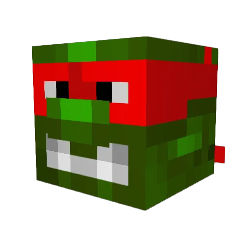 Alrani Minecraft avatar head, 3D render