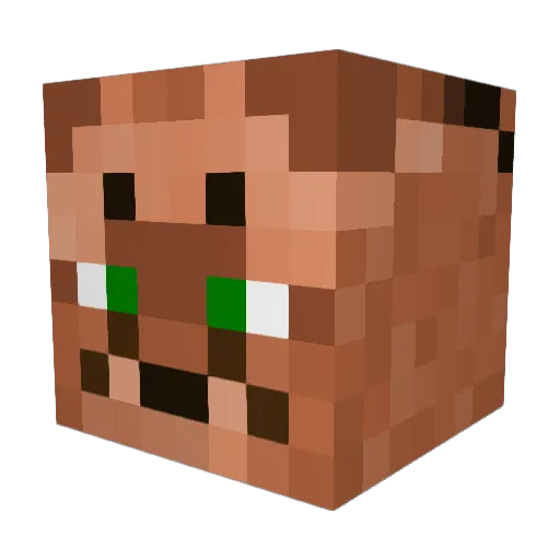 Alraunae Minecraft avatar head, 3D render