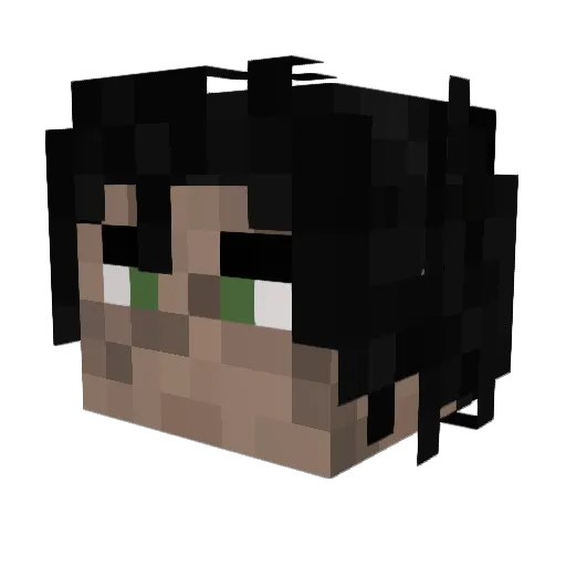 Alrizec Minecraft avatar head, 3D render