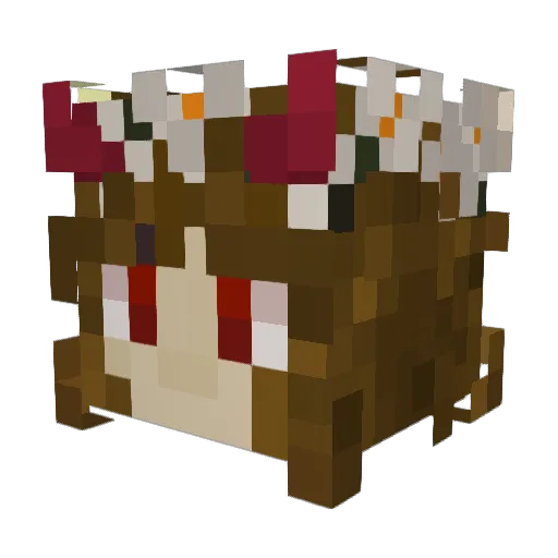 Alrubi Minecraft avatar head, 3D render