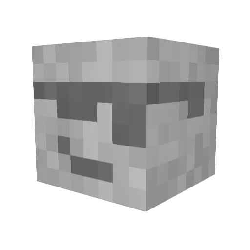 Alrz_ Minecraft avatar head, 3D render