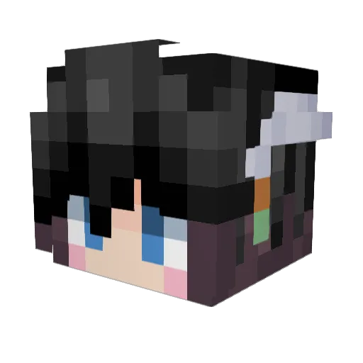 Alsaios Minecraft avatar head, 3D render