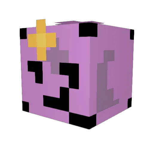 Alsbet Minecraft avatar head, 3D render