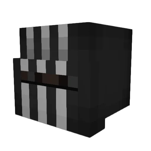 Alsene Minecraft avatar head, 3D render