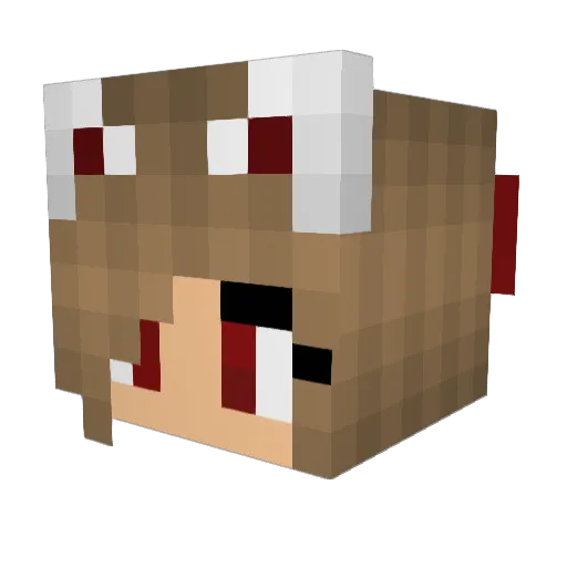 Alseyth Minecraft avatar head, 3D render