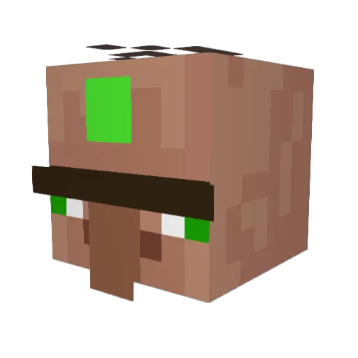 AlsionGrace Minecraft avatar head, 3D render