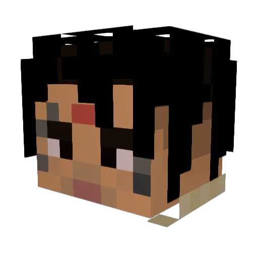 Alski902 Minecraft avatar head, 3D render