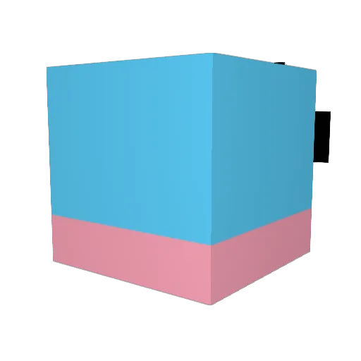 AlsoMijit Minecraft avatar head, 3D render