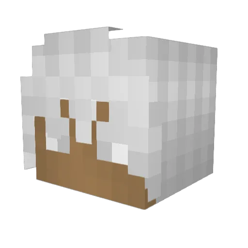AlsoStix Minecraft avatar head, 3D render