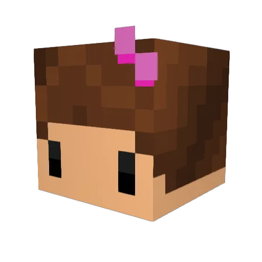 AlsoYou Minecraft avatar head, 3D render