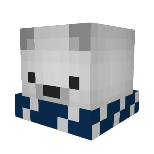 Also_Henrik Minecraft avatar head, 3D render