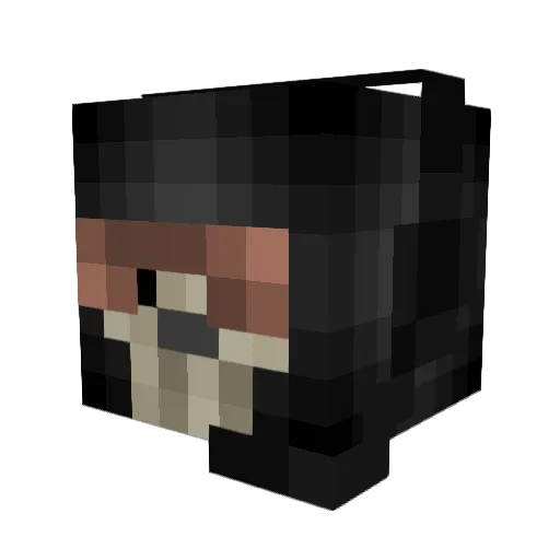 Alt0idman Minecraft avatar head, 3D render