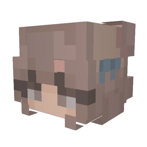 Alt123_ Minecraft avatar head, 3D render