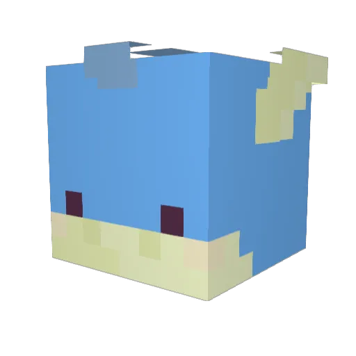 AltJuice Minecraft avatar head, 3D render