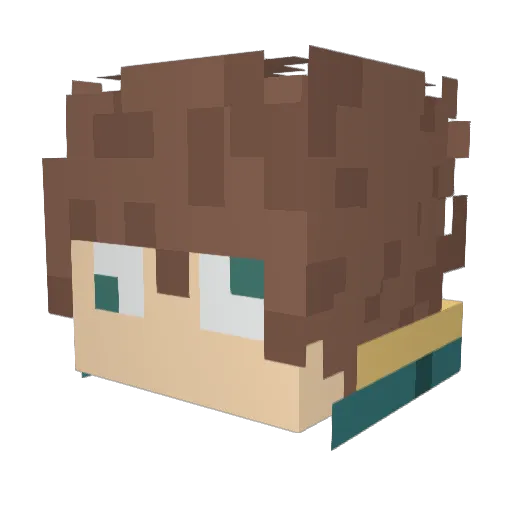 AltKage Minecraft avatar head, 3D render