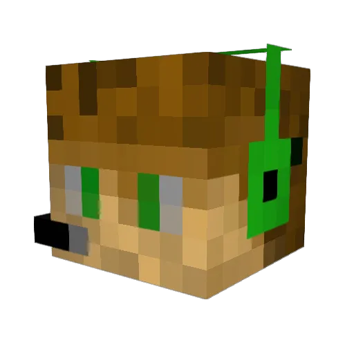 AltMambu Minecraft avatar head, 3D render