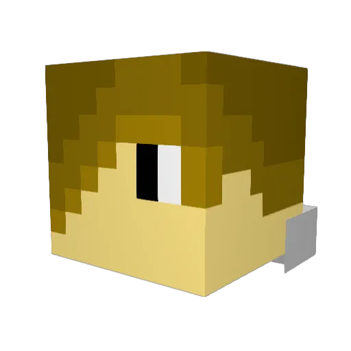 AltMan10000 Minecraft avatar head, 3D render