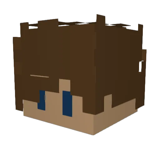 AltMe Minecraft avatar head, 3D render