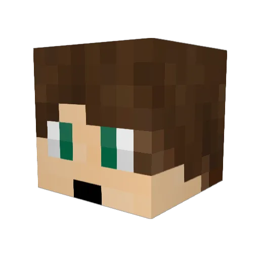 AltVenom Minecraft avatar head, 3D render