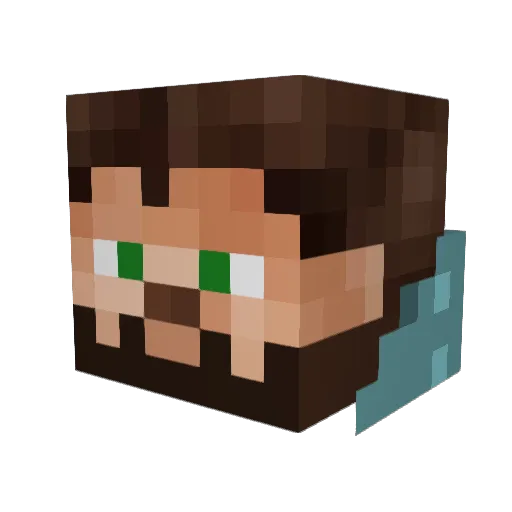 AltWarrior_5610 Minecraft avatar head, 3D render