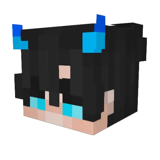 Alt_Diversity45 Minecraft avatar head, 3D render