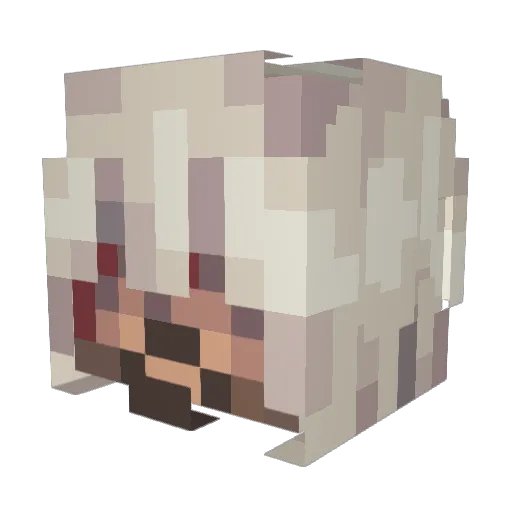 AltaDrama Minecraft avatar head, 3D render