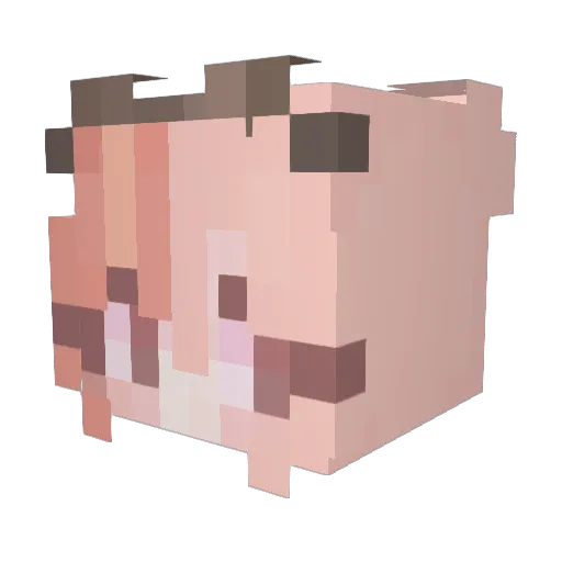 Altaaiir Minecraft avatar head, 3D render