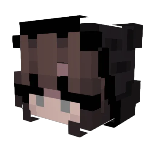 Altaariaa Minecraft avatar head, 3D render