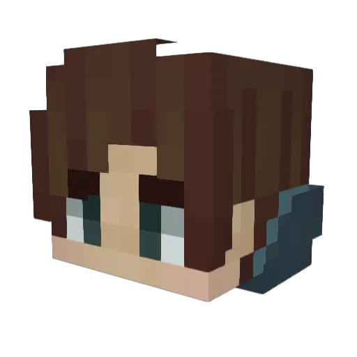 AltairG Minecraft avatar head, 3D render