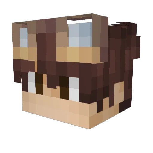 Altamas Minecraft avatar head, 3D render