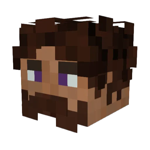 Altarad Minecraft avatar head, 3D render