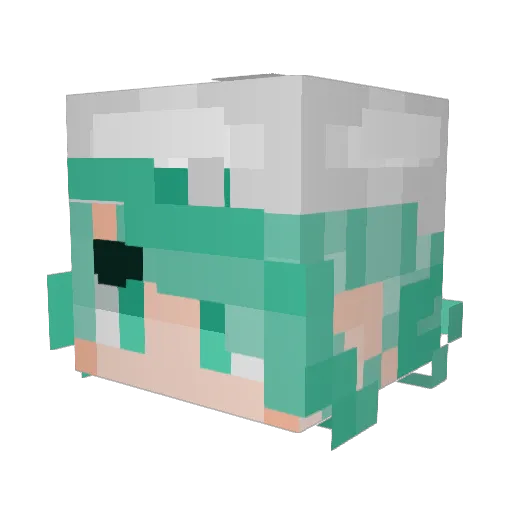 Altaria09787 Minecraft avatar head, 3D render