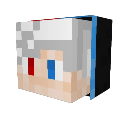 Altarx Minecraft avatar head, 3D render