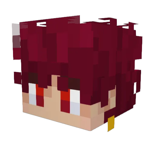 Altasayan Minecraft avatar head, 3D render