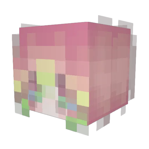 Altasia Minecraft avatar head, 3D render