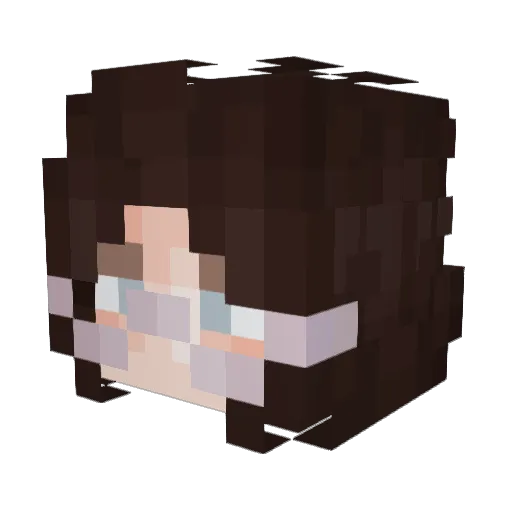 Alte_Dame Minecraft avatar head, 3D render