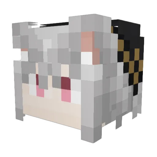 AltemaLogic Minecraft avatar head, 3D render