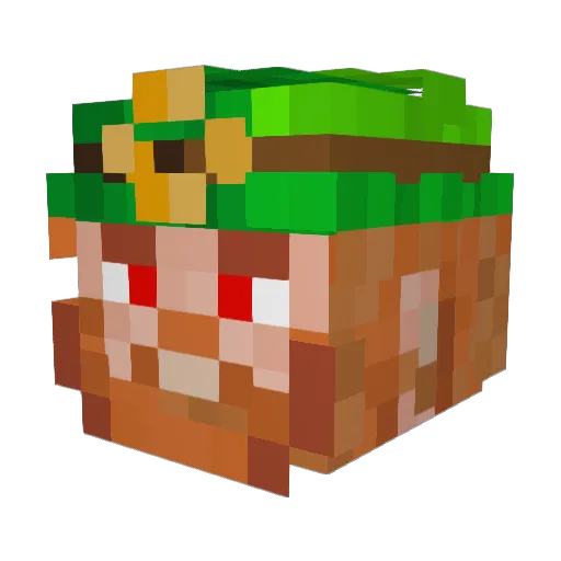 AltenoPlayz Minecraft avatar head, 3D render