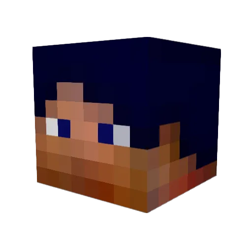 Altentio Minecraft avatar head, 3D render