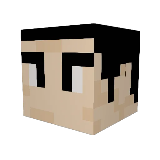 AlterMannmitHut Minecraft avatar head, 3D render