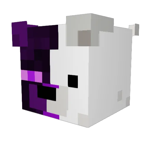 Alteredbear Minecraft avatar head, 3D render