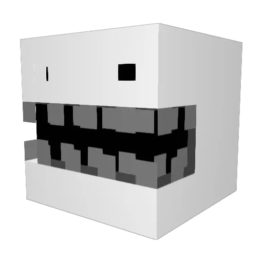 Alteredmicaro Minecraft avatar head, 3D render