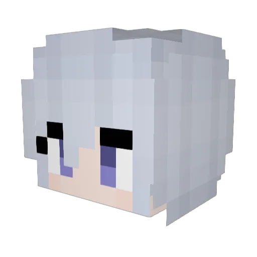Alteria520 Minecraft avatar head, 3D render