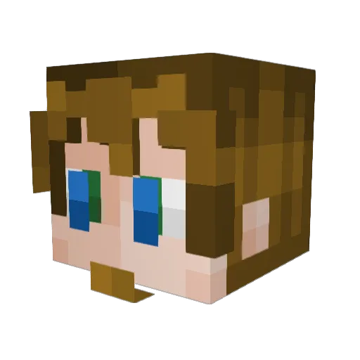 Alternatino1 Minecraft avatar head, 3D render