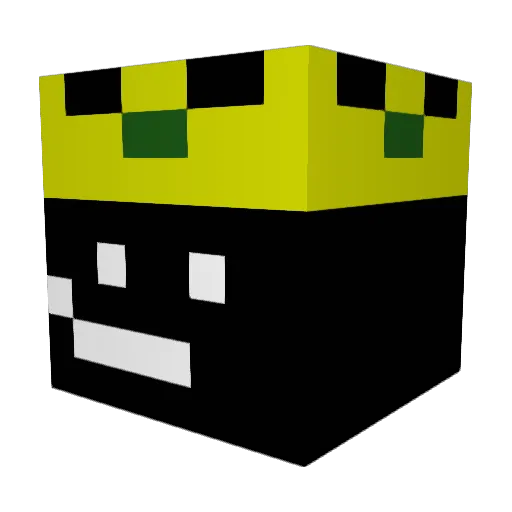 AlternativeFurDE Minecraft avatar head, 3D render