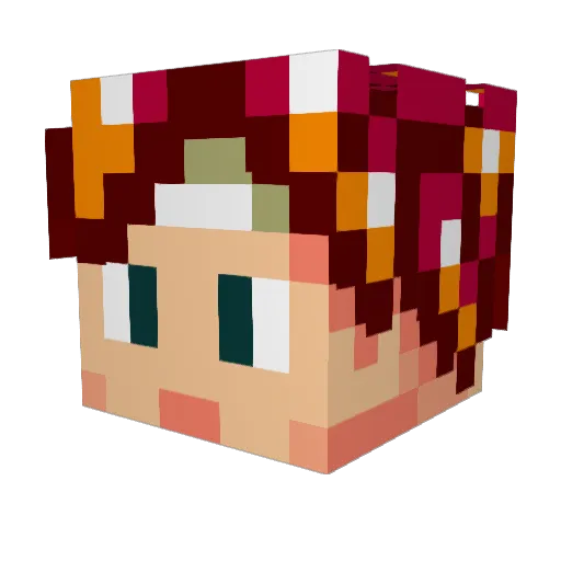 Alternator94 Minecraft avatar head, 3D render