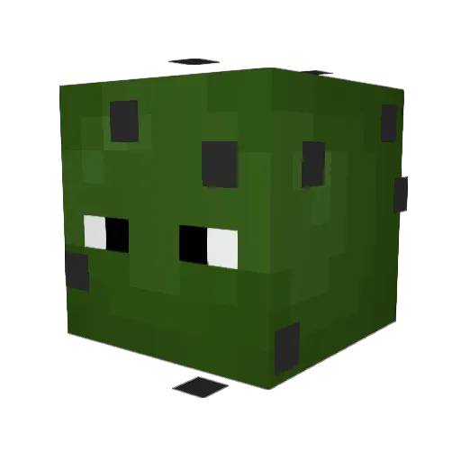 Altex Minecraft avatar head, 3D render