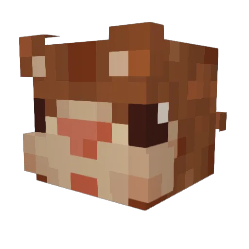 Altf4poggies Minecraft avatar head, 3D render