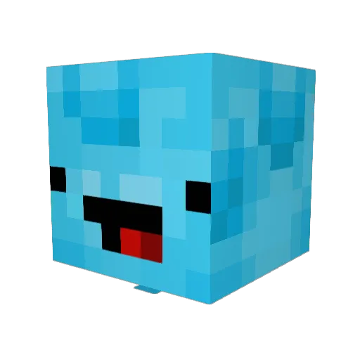 AlthLing Minecraft avatar head, 3D render